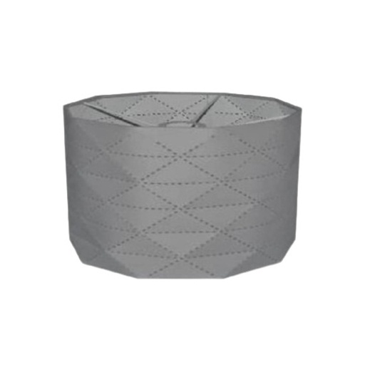 [ALLEA131] Abat-jour paco en tissu gris pour Suspension
