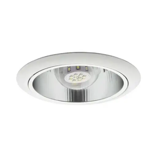 [KAN905] Plafonnier encastré Ozon rond en aluminium 1AV/27 IP20