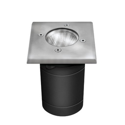 [KAN7171] BERG DL - Encastré sol GU10 carré en métal chromé étanche IP67