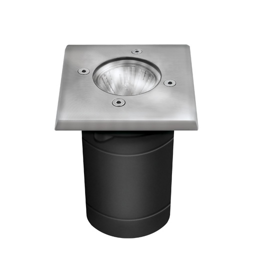 [KAN7171] Encastré sol Berg DL GU10 carré en métal chromé étanche IP67