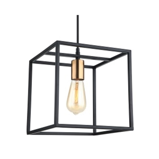 [MACHA130] Suspension Agora en métal noir/cuivre brossé