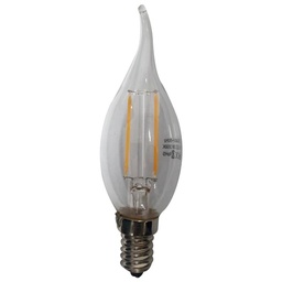 [ECOL51] Ampoule LED Filament flamme E14 2W Lumière Jaune